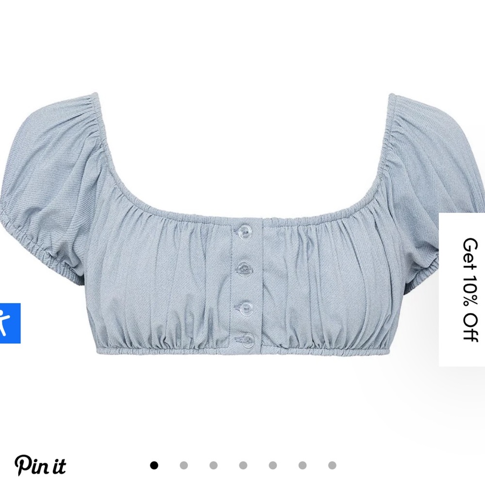 Montce Blue Top - TOP (light denim)